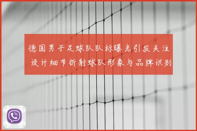 德国男子足球队队标曝光引发关注 设计细节折射球队形象与品牌识别